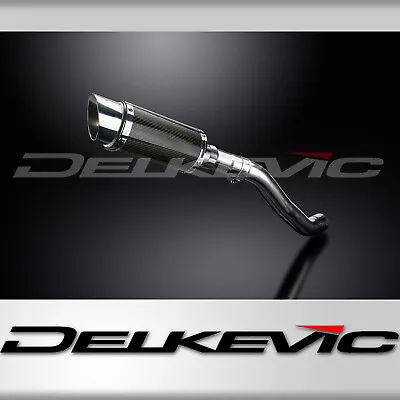 Kawasaki Z750 2004-2006 Delkevic Slip On 8  Round Carbon Exhaust Muffler Kit • $334.99