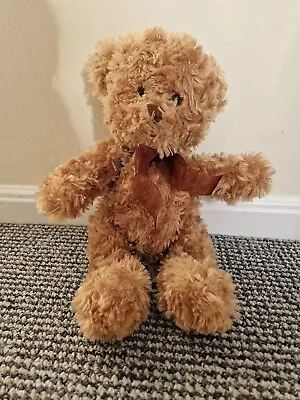 £1.99 • Buy Cuddles Time Teddy Bear 9  Brown Ribbon Bow Toy Plush Stuffed Animal