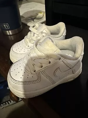 Nike Size 3C White Baby Air Force One Sneakers • $8.99