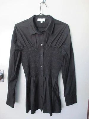 $9.75 • Buy Beautiful Witchery Sz 10 Black Ruched Shirt