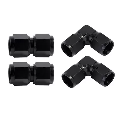 4AN 6AN 8AN 10AN Female Swivel Coupler Union Fitting Adapter Straight 90 Degree • $13.99