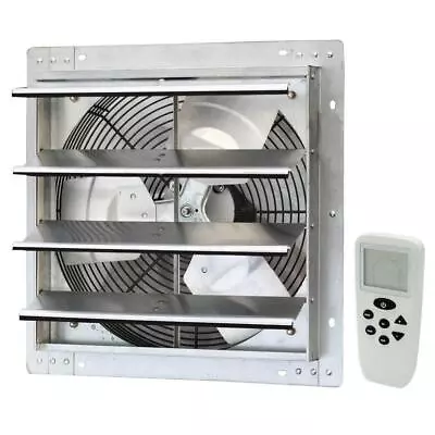 ILIVING Gable Mount Shutter Fan/Vent 1200 CFM Silver Electric Powered In Silver • $190.92