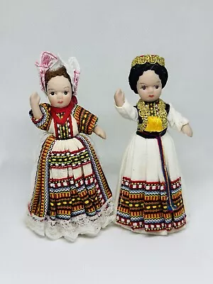 Dolls In Traditional Costumes Ivana Matijevic Velvet Porcelain Collectible • $14