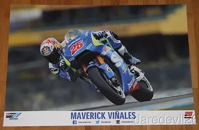 2015 Maverick Vinales Team Suzuki Ecstar GSX-RR MotoGP Poster • $9.99