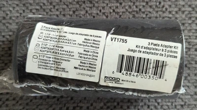 $12 • Buy (3-Piece) Vacuum Cleaner Hose Adapter Kit Wet Dry Shop Vac Connector  VT1755