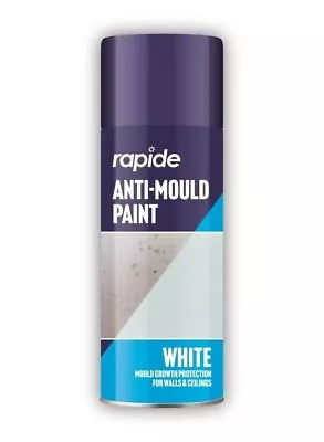 400ml Anti Mould Spray Paint For Walls Ceilings Damp Protection White Matt • £6.99