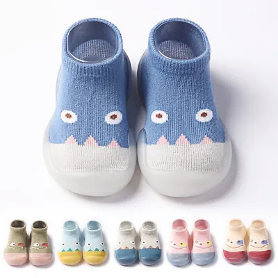 £5.16 • Buy Baby Girls Boys Cotton Toddler Newborn Socks Slippers Shoes Soft Non-Slip Spring