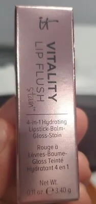 IT COSMETICS Vitality Lip Flush LOVE STORY 4-In-1 Lipstick/ Balm/ Gloss/Stain  • $16