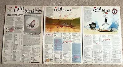 RALPH STEADMAN ODDBINS Leaflets 1988-1989- In Good Condition • £25
