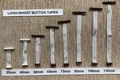 Upholstery Button Tapes For Tape Back Button 30mm 40mm 50mm 65mm 75mm 90mm 110mm • £2.40