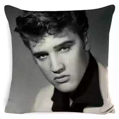 Retro Vintage Cushion Cover Elvis Presley The King Hollywood Movie Star Pinup • $20