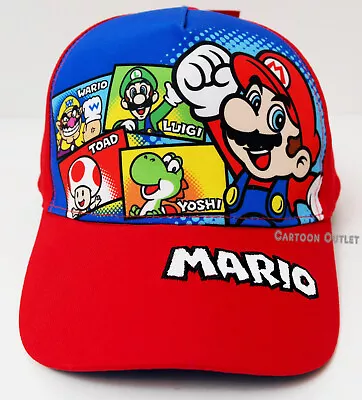 Nintendo Super Mario Bros. Baseball Cap Youth Gamer Snapback Hat New Boys • $17.05