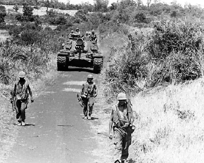 U.S. Marines Tank Battalion M48 Operation Kingfisher 8x10 Vietnam War Photo 644 • £7.16