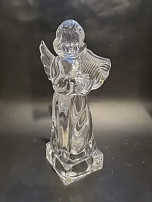 Mikasa Herald Collection Angel With Harp Full Lead Crystal Heavy 8 1/2  • $18