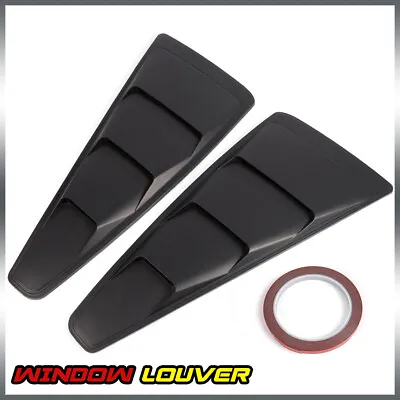 $20.14 • Buy 1/4 Quarter Side Window Louvers Scoop Cover Vent Fit For 2005-2014 Ford Mustang