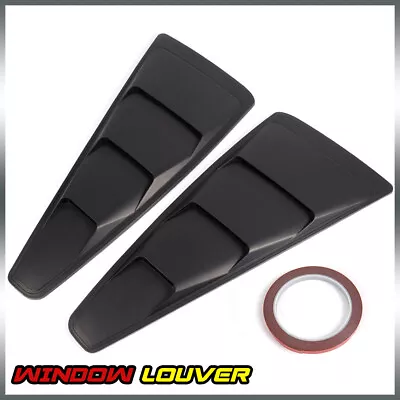 1/4 Quarter Side Window Louvers Scoop Cover Vent Fit For 2005-2014 Ford Mustang • $18.91