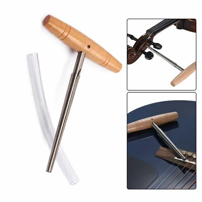 Peg Hole Reamer With Wood Handle Drilling Tools Fit Guitars Violins Cello Violas • $18.60