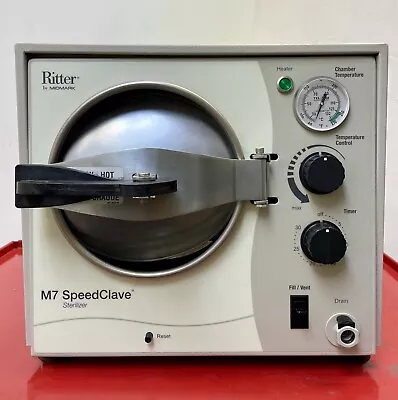 Ritter M7 Speedclave Midmark Steam Sterilizer Autoclave Rack Trays Drain Hose • $1600