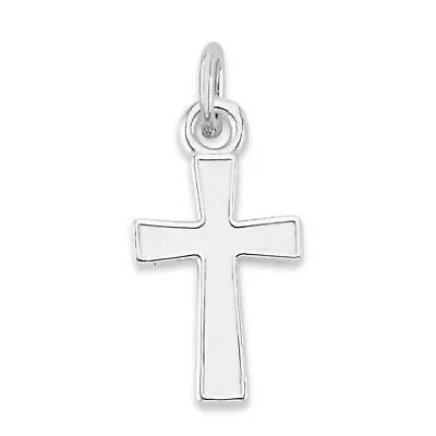 925 Sterling Silver Cross Charm Tiny Religious Collectable For Bracelet • $15