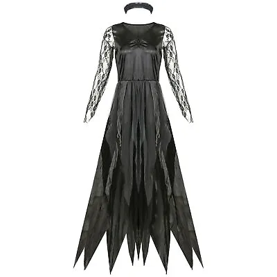 Women Corpse Bride Cosplay Fancy Dress Halloween Wedding Zombie Adult Costume1 • £20.82