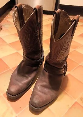 £120 • Buy Sancho Size 44 Mens Cowboy/Biker Boots Genuine Cowhide Leather