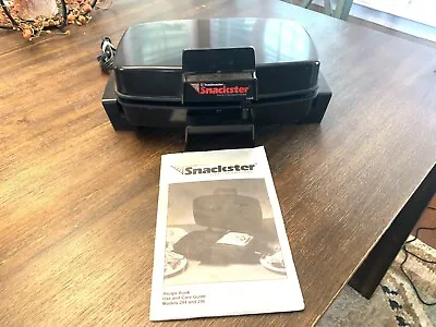 Vintage Toastmaster Snackster Sandwich Maker Black Tested Works • $24.99