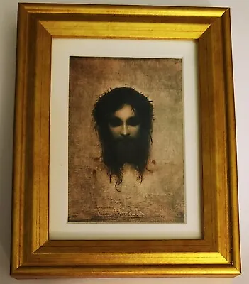 Veronica's Veil By Gabriel Max Jesus Christ Crowned With Thorns Framed 2 X3  • $27