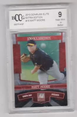 2010 - Donruss Elite - Extra Edition - Matt Moore - GRADED  MINT 9!!! • $6.99