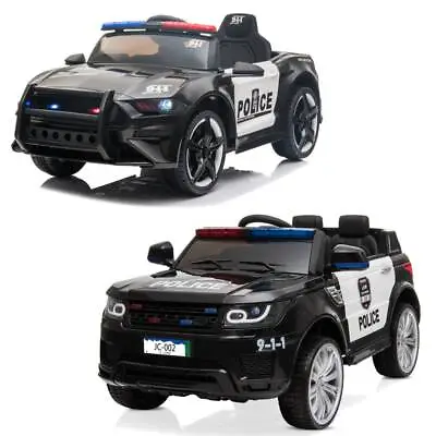 $173.99 • Buy Electric Police Car Kids Ride On SUV Toy RC W/ Remote LED Light For 3 To 8 Ages