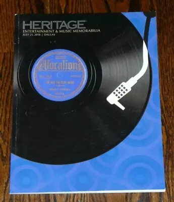 HERITAGE Auction Catalog Marilyn Monroe PRINCE Stones BEATLES Glen Campbell • $24.95