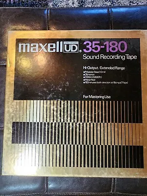 NICE Maxell UD 35-180 Metal Reel Large Japan Recording Tape On Pioneer 909 Live • $129