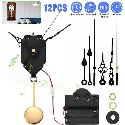 Repair Quartz Mechanism Wall Clock Music Box Movement Chime DIY Hands Parts Tool • $10.99