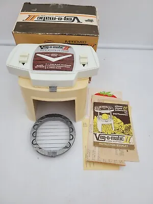 Vintage Popeil's VEG-O-MATIC II 2 Food Cutter Original Box 1975 W/ Box • $19.99