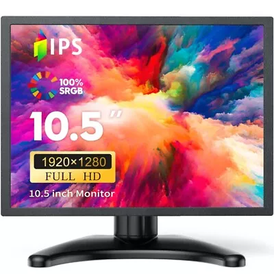 Miktver 10.5'' Small Monitor 1920x1280p HDMI Display Screen For Gaming/PC/CCTV • $95.99