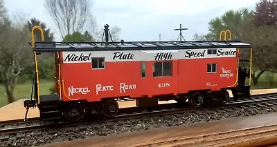  O Scale Brass Nickel Plate Road Baywindow Caboose OVERLAND MODELS  • $225