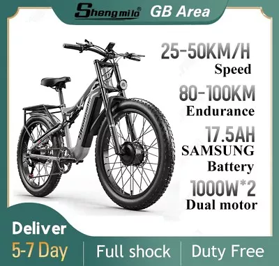 Electric Bicycle 2000W E-Bike 26  E Mountain Bike Dual Motor Pedelec MTB 35MPH • $1699