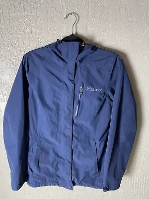 Marmot Mens Small Blue Full Zip/button Up Soft Shell Jacket • $24.99