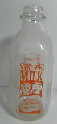 AE Anderson Erickson Des Moines IA Milk Bottle Quart Vintage • $29