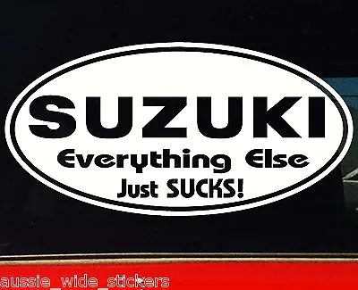$6.90 • Buy Funny Stickers For SUZUKI Sierra Jimny 4x4 Bullbar ELSE 200mm