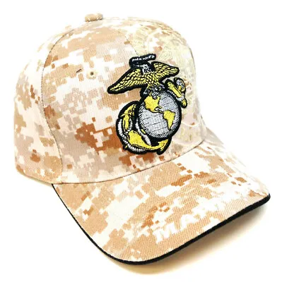 Usmc United States Marine Corps Us Marines Digital Camo Military Hat Cap Logo • $12.95