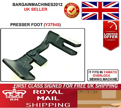 Yamato Presser Foot (y37848) Overlock Industrial Sewing Machine Part • £69.99