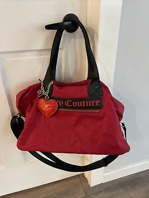 $25 • Buy Juicy Couture Large Red Travel Tote Duffle Bag