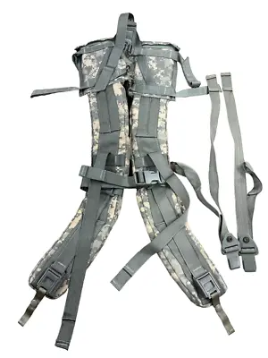 Us Military Molle Ii Enhanced Shoulder Straps Acu Rifleman Camping  Lg Rucksack • $28.97