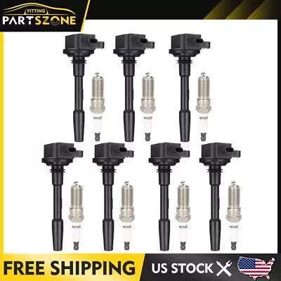 For Ford 2018-21 F150 Truck 5.0L 2018-20 Mustang Ignition Coils Spark Plugs Set • $96.99