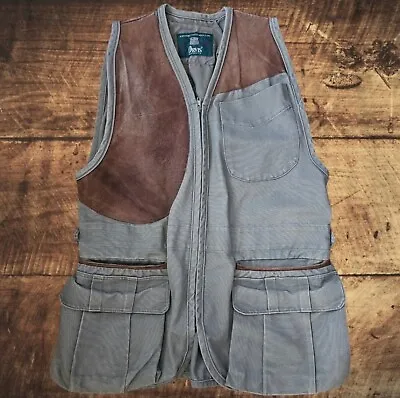 Men’s Orvis Canvas Suede Sporting Shooting Vest • $76