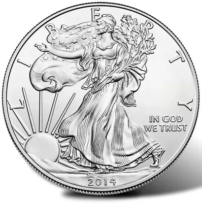 2014 American Silver Eagle In Airtite Holder Brilliant Uncirculated.  • $38.03