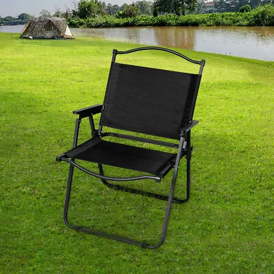 Levede Camping Chair Folding Outdoor Portable Foldable Fishing Beach Picnic • $38.99