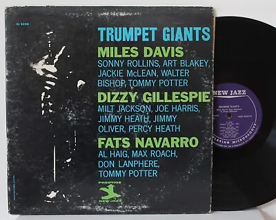 “Trumpet Giants” LP ~ Miles Davis Dizzy Gillespie ~ New Jazz 8296 ~ VG+ Mono • $20