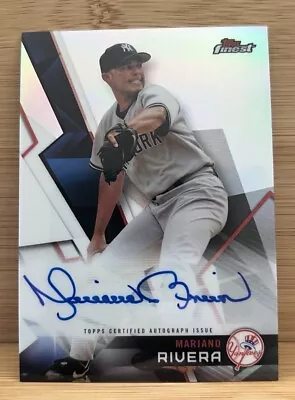 2018 TOPPS FINEST AUTOGRAPH Mariano Rivera - #FA-MR - Refractor Auto - Yankees • $242.42