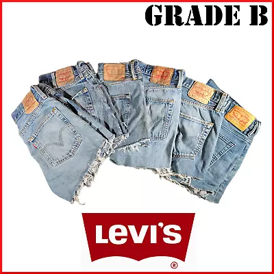 Vintage Womens Levis Denim High Waisted Shorts Jeans Hotpants All Sizes Cut Offs • £11.95